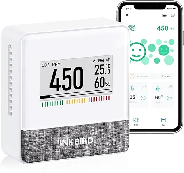 Détecteur CO2 Inkbird IAM-T1 écran e-ink connecté
