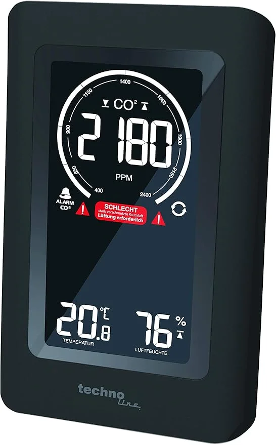 Compteur CO2 Technoline WL1030 avec feu tricolore