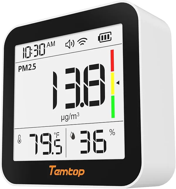 Moniteur qualité air Temtop M10+ écran e-ink
