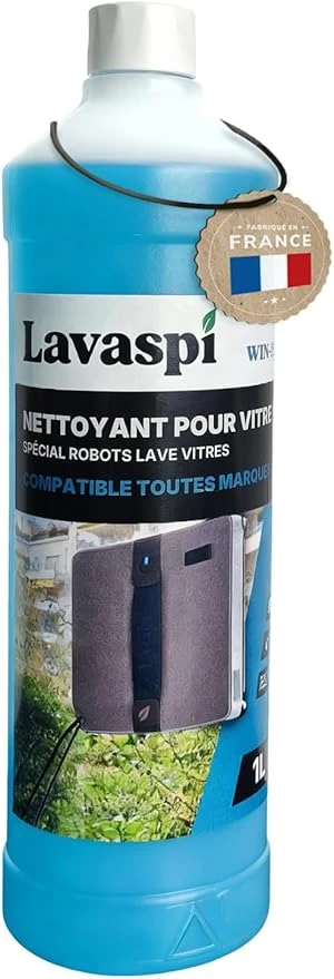 Bouteille Lavaspi Win 1505, produit nettoyant spécial robots lave-vitres