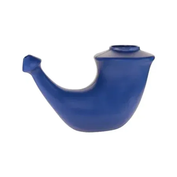 Lota Rhino Horn bleu — pot de neti pour lavage nasal par gravité